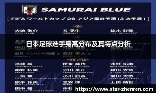日本足球选手身高分布及其特点分析